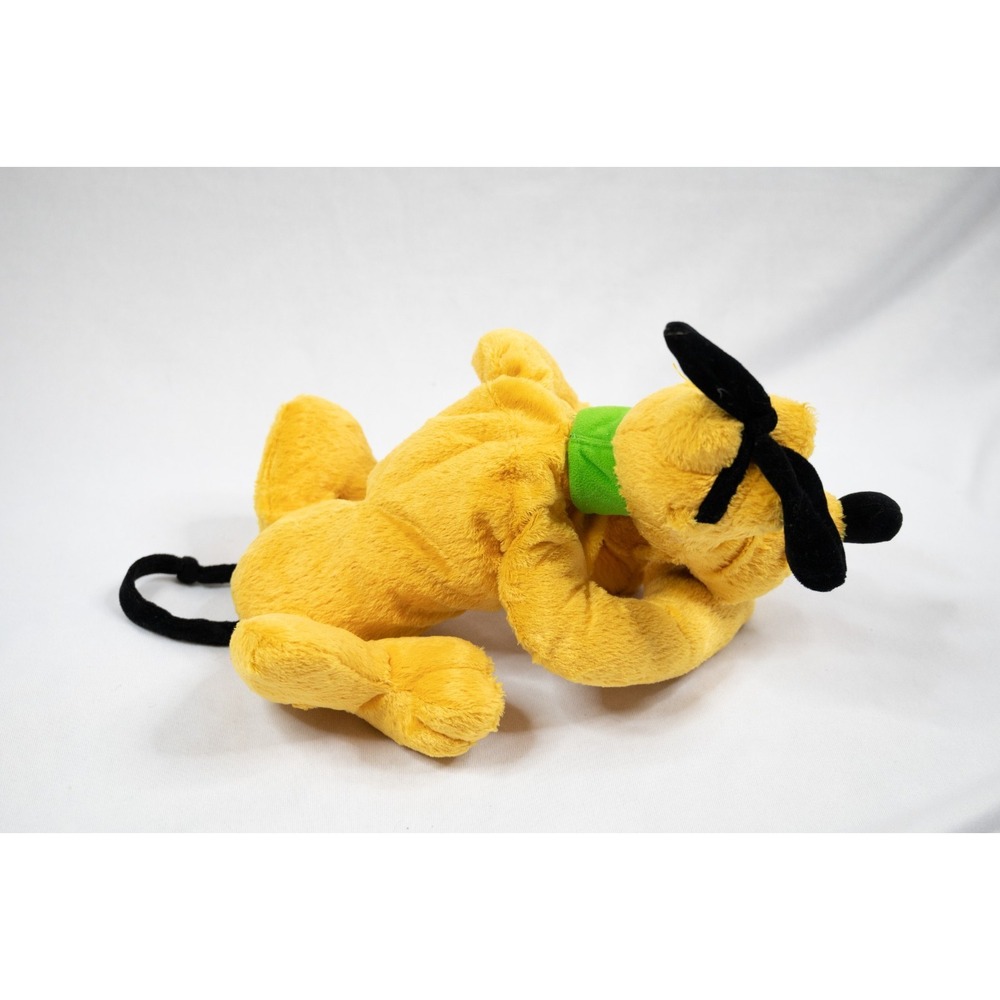 Disney Pluto Plush Toy Kids‎ 10in Yellow Excellent Laying Stuffed Animal Dog - Picture 3 of 5